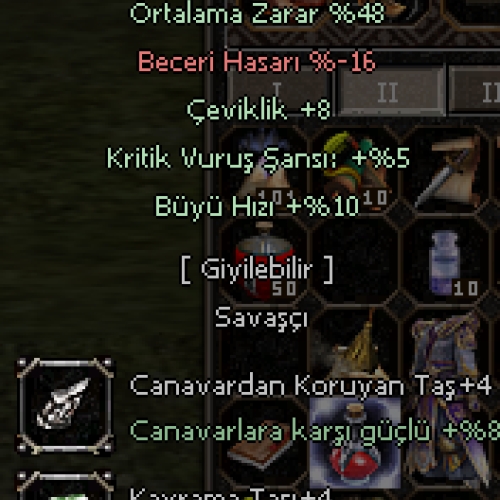  48 ORT 13 KRİTİKLİ +9 KİN KILICI